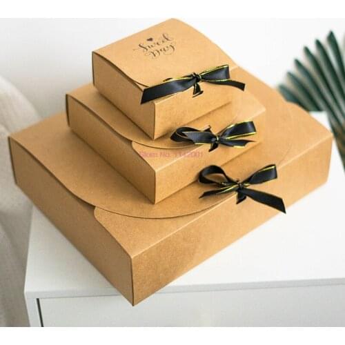 100pcs Gift Packaging Paper Box Wedding Birthday Party Supplies Chocolate Clothes Pack Boxes Marble Style Candy Boxes