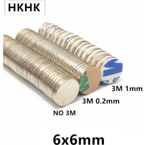 30/60/150Pcs 6x6 Neodymium Magnet 6mm x 6mm Super Powerful Strong Permanent Magnetic imanes N35 Round NdFeB 6X6