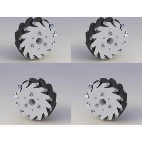 5 Inch 127mm Light Load Type Mecanum Wheel (Mecanum Wheel) with 14198 Steel Wheels