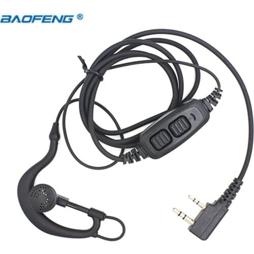 Baofeng Uv 82 Covert Acoustic Air Tube Double Ptt Earphone for Baofeng UV-82 UV82 Uv 82 Walkie Talkie