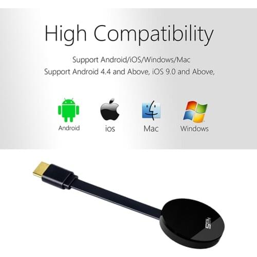 Dual Band 2.4G+5G Wifi TV Stick Display Dongle HDMI-Compatible Mircast/Screen Wireless HD Display TV Receiver for iOS Android