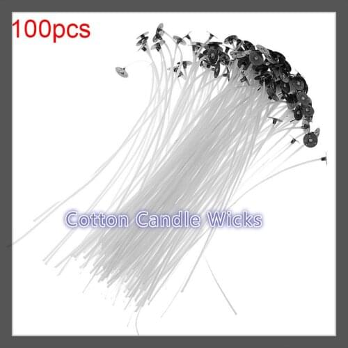 100X Liplasting Cotton Candle Wicks Cotton Core Waxed Wick With Sustainer For Candle Making Funny Birthday Christmas Decoration