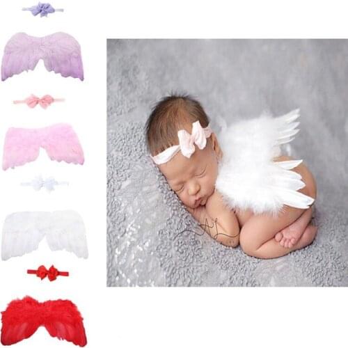 Hot Sale 1Set Cute Baby Wing Angle Props Accessoires Newborn Photography Props Baby Newborn Photography Costume Photographie