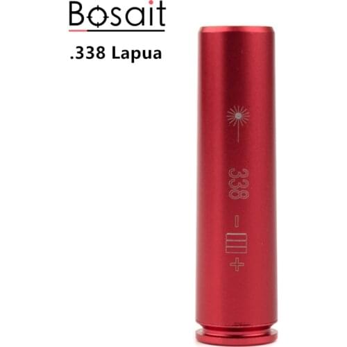Bosait 338Lapua Boresighter .338 Lapua Rifle Cartridge Laser Bore Sight Collimator Laser Sight Weapon Light