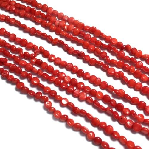 Natural Coral Bead Real Red Irregular Coral Loose Beads Charms Accessories for Women Jewelry Making Necklace Bracelet Gift