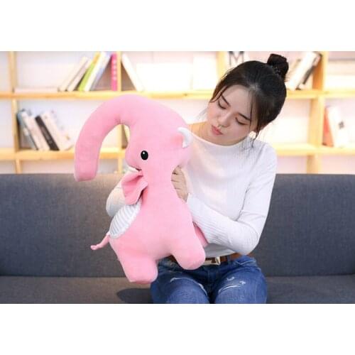 New lovely plush elephant toy stuffed pink soft elephant pillow doll gift about 50cm 2954