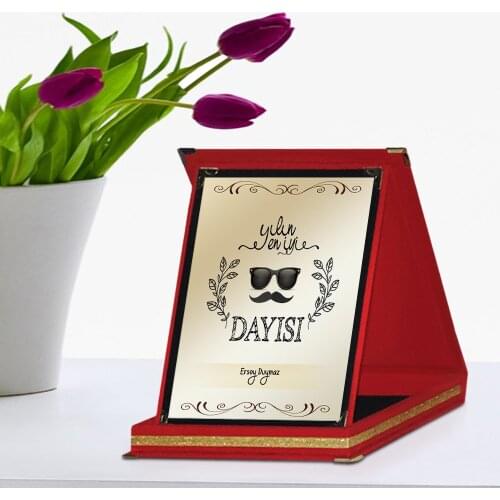 Personalized Best Maternal Uncle Red Plaque Award Of The Year