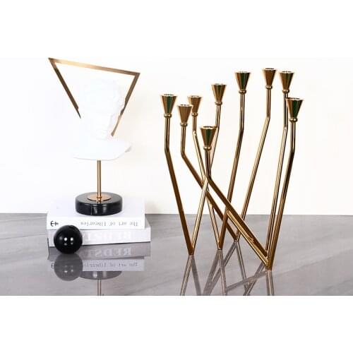 Our Factory Direct Selling Modern Creativity Messy Beauty Metal Candlestick