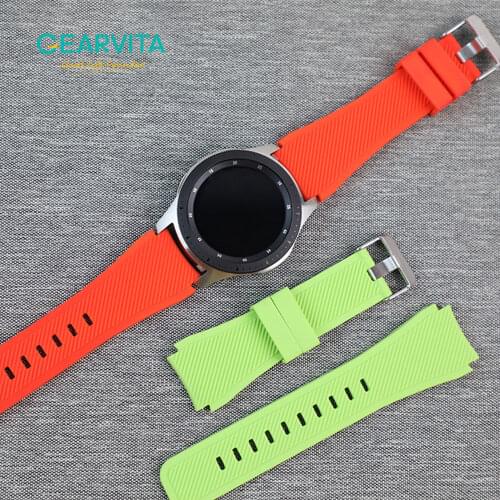 22mm Silicone Watch Band For Huawei GT2 46mm For Samsung Galaxy Watch 46mm For Huami Garmin Active Smart Watch Watchband Strap