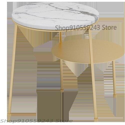 Nordic Sofa Side Cabinet Side Table Light Luxury Balcony Small Coffee Table Modern Minimalist Round Corner Table Bedside Table