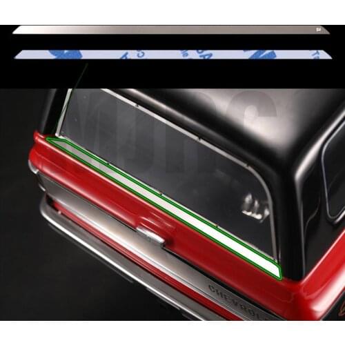 Traxxas TRX4 TRX-4 T4 Chevrolet K5 #82076-4 Blazer rear tail car shell metal decorative panel tail trim Sticker