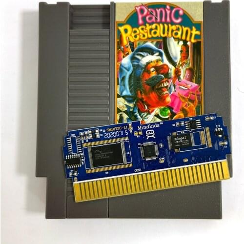 Panic Restaurant Nes Card For 72 Pin 8 Bit Game Player