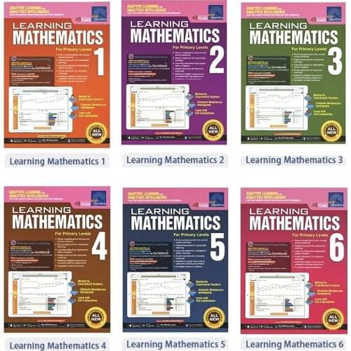 6 books Sap Learning Mathematics Book Grade 1-6 Children Math Book Singapore Primary School teacher student Mathematics Textbook