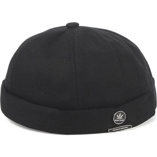 2020 Vintage Mens street Beanie cap hat male street hipster hip hop hooligan hat black for Drop Shipping wholesale