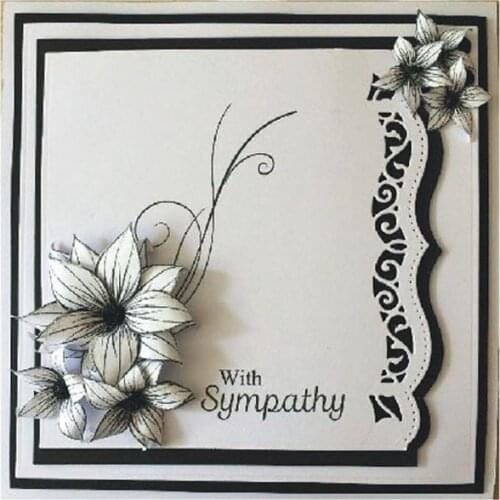 Lacework Craft Frame Dies Metal Cutting Dies Scrapbooking for Card Making DIY Embossing Photo Wedding Frame New Craft Die 110*29