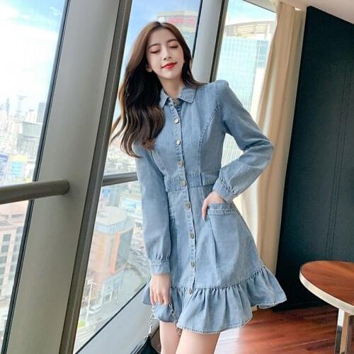 XQing TY Fashion Denim Dresses
