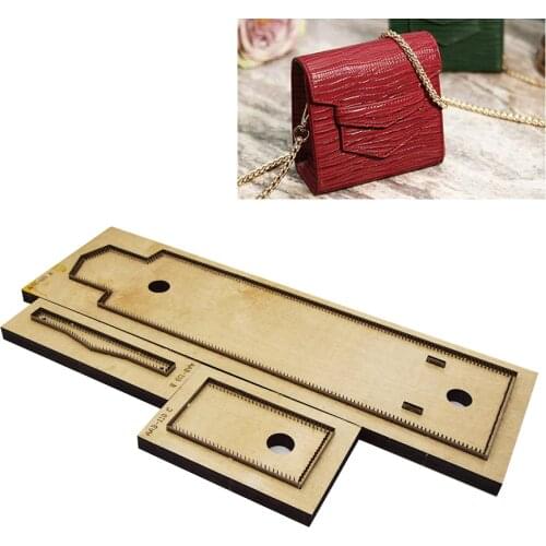 Japan Steel Blade Rule Die Cut Steel Punch Shoulder Bag Cutting Mold Wood Dies for Leather Cutter for LeatherCrafts 330x230x85mm