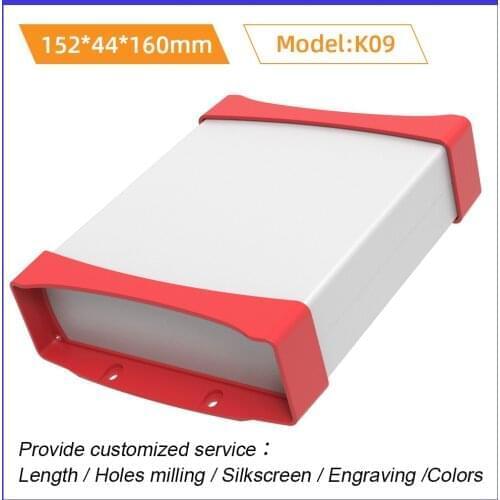 Aluminum Protected Enclosure Wall Mounting Project Case Custom Electronics Extrusion Housing K09 152*44mm