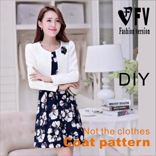 Ladies Hook Cardigan Round Neck Long Sleeve Small Shirt Small Jacket 1:1 Physical Pattern Clothing Cutting Drawing BWT-20