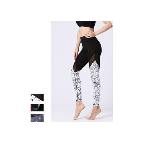 Print Women Yoga Pants Gym Tights Fitness Women Sexy Yoga Leggings Elastic Running Pants Workout Tights Sexy Female Pants