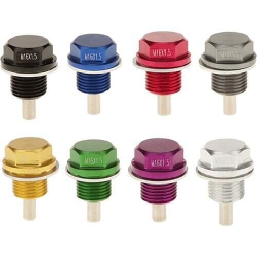 1pc Hot sale M16 x 1.5 Magnetic Oil Plug Nut JDM For Ford HondaOil Sump Nut Drain Oil Plug Screw Oil Drain Magnetic