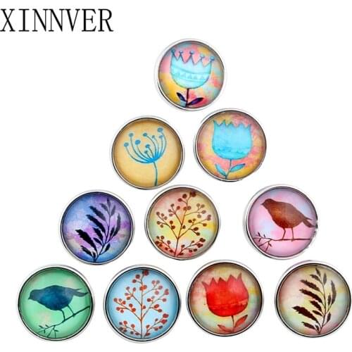 10pcs/lot Mixed Colors Exotic 18mm Glass snap button Jewelry Faceted glass Snap Fit snap Bracelet snaps jewelry ZB327