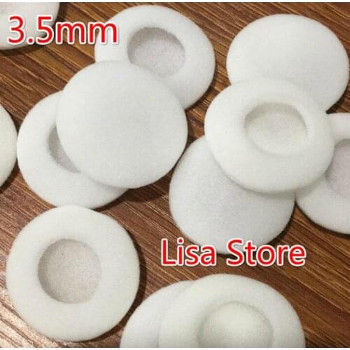 1000pcs/500pairs 3.5CM Soft Foam Earbud Headphone Headset Ear Pads Replacement Sponge Covers Tips For Earphone MP3 MP4 H006