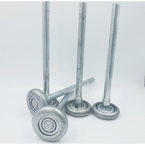 2 inch 17.5 cm long rod garage door pulley wheel roller shutter doors galvanized doors pulley accessories