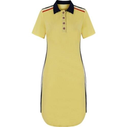 2021 New Fashion Women Dress Oversized Big Size Polo Dresses Casual Straight Short Sleeve Plus Size 6XL Vestidos Polo Gift