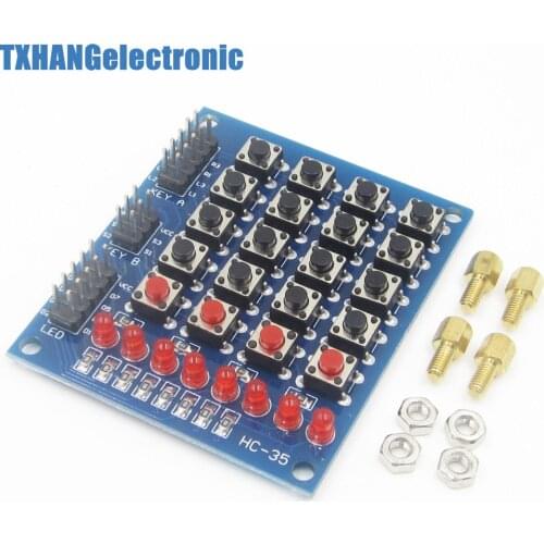 4x4 Keypad matrix keyboard buttons LED Marquee Independent keyboard Smart car diy electronics