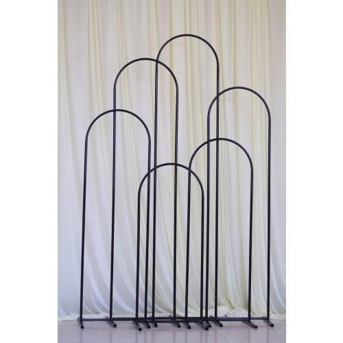 6PCS Grand-Event Stage Iron Rack Archway Props Fame Wedding Party Birthday Backdrops Arch Billboard Stand For Flowers Balloons
