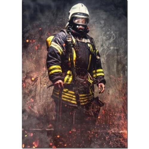 Full square round drill diamond painting Hero Fireman 5d cross stitch set diamond embroidery mosaic diamond art Firefighter