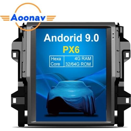 AOONAV 12.1 inch car DVD player vertical screen for Toyota Fortuner/Revo 2016+ car Gps navigation multimedia player