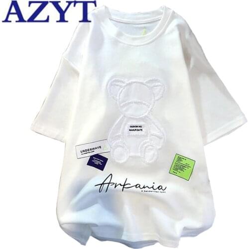 Женские хлопковые футболки AZYT China At AliExpress