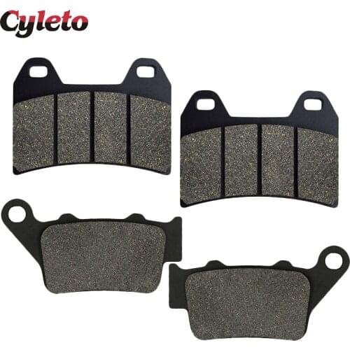 Cyleto Motorcycle accessories Front and Rear Brake Pads for KTM Duke II 640 Duke 1997-2007 Supermoto SMC 640 LC4 2005 2006