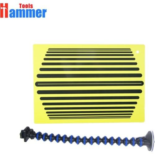 Stripe Reflector Board Paintless Dent Removal Repair Tool with Adjustable Holder