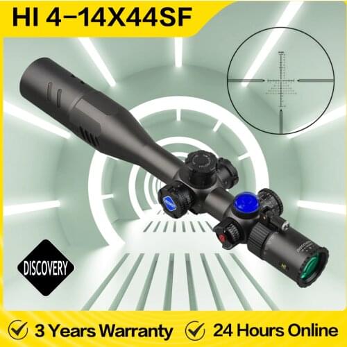 New Arrival Discovery Rifle Scope HI 4-14x44SF FFP Hunting Scopes First Focal Plane 30MM Tube Outdoor Shooting Sights for Airgun