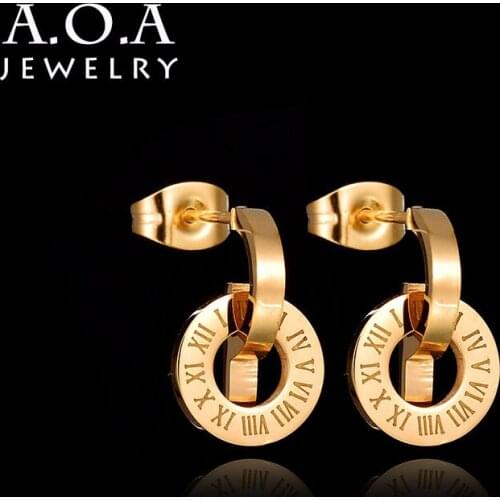 Hot Sale 316L Stainless Steel Irregular Earrings Famous Brand Drop Earrings Vrouw Oorbellen