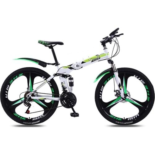 Sports and Entertainment Bicycle Folding Mountain Bike Speed Double Shock Absorber Male and Female Adult Mountain Bike