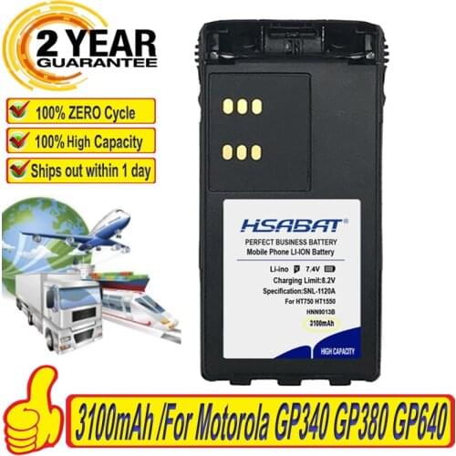 Top Brand 100% New Battery for Motorola GP340 GP380 GP640 GP680 HT1250 HT750 GP328 PRO5150 MTX850 PR860 Two Way Radios Batteries