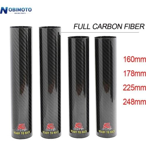 Universal Motorcycle 45-52mm Carbon Fiber Fork Guard For KTM Honda Yamaha Kawasaki Suzuki EXC SX XC XCF EXCF XCW CR Motocross