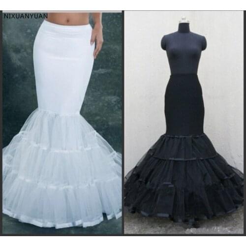 Plus Size Vintage Ball Gown Mermaid Petticoat for Wedding Dress White Hoops Petticoat Crinoline Slip Underskirt Girl Crinoline