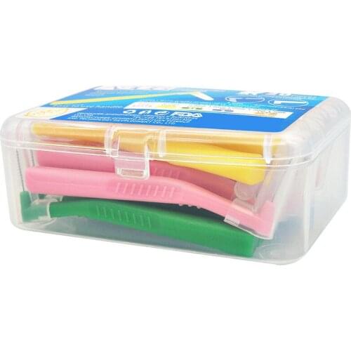 ASUS L Shape Push-Pull Interdental Brush 20Pcs/Box Oral Care Teeth Whitening Tooth Pick Tooth Orthodontic Toothpick Tooth