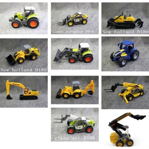1:64 alloy engineering vehicles model,high simulation forklift,excavator,tractor,metal castings,static model,free shipping