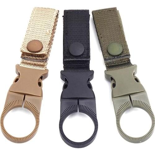 1PC Plastic EDC Ribbon Water Bottle Buckle Cycling Holder Hook Hiking Carabiner Camping Convenient Water Bottle Clip Key Chain