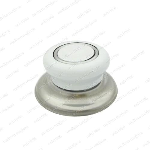 1 PCS Universal Replacement Cookware Kitchen Accessory Knob Screw Handle Pan Hand Grip Handle Cover White HT-TT0002-8