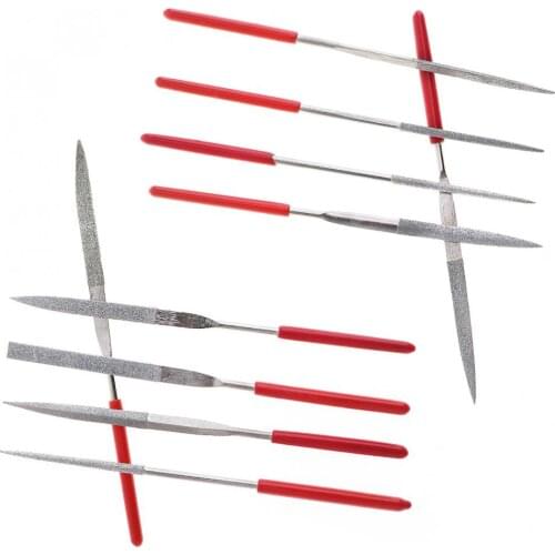 10pcs/lot 140x3MM Diamond Files Guitar Crowning Luthier Files Metal Edge Polish Tool for DIY Musical Instruments