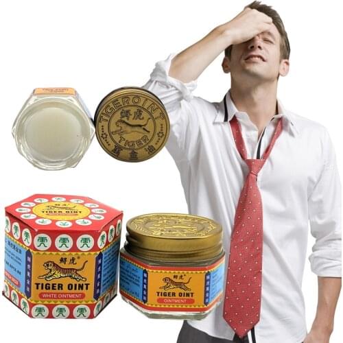 2pcs/lot White Tiger Balm ointment for Headache Toothache Stomachache Pain Relief Balm Anti Dizziness Essential Balm Oil Paste
