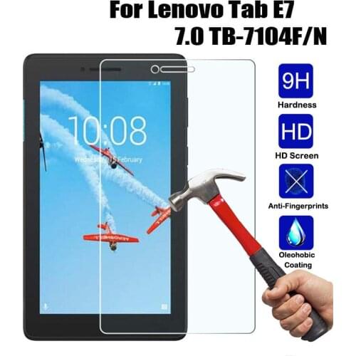 2PCS Tempered Glass Protective Film Explosion-proof 9H LCD Screen Protector For Lenovo Tab E7 TB-7104F 7104 7.0 inch Tablet