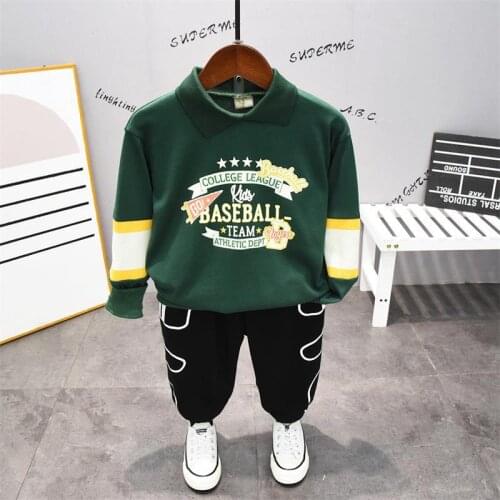2021 Retail 2pcs Boy casual hoodies + pant boys clothing baby boy sets kids suits more color choosing free shipping AA20